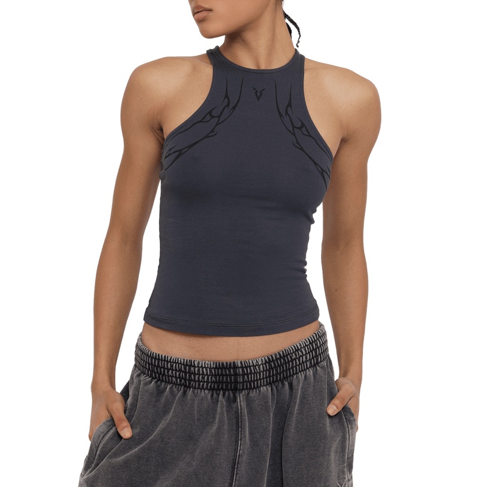 Women's Black Halter Top